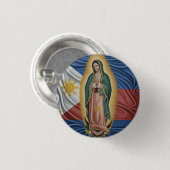 Virgen de Guadalupe - Filipijnen Ronde Button 3,2 Cm (Voorkant /achterkant)