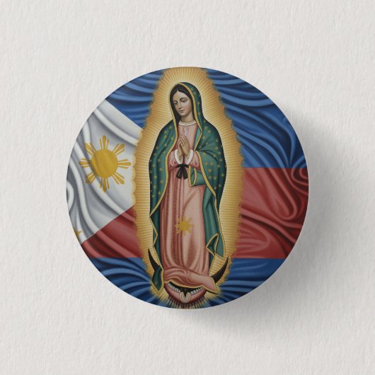 Virgen de Guadalupe - Filipijnen Ronde Button 3,2 Cm (Voorkant)
