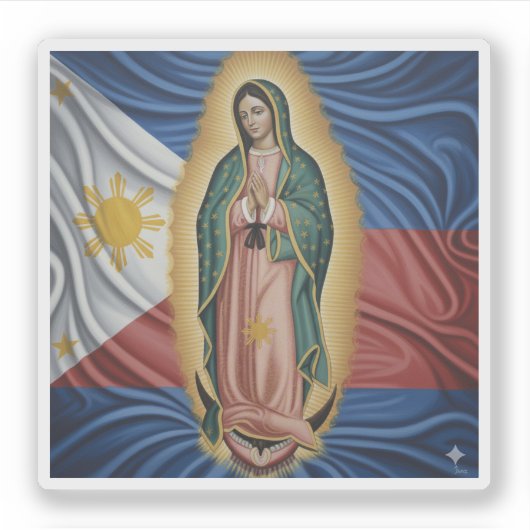Virgen de Guadalupe - Filipijnen Sticker (Voorkant)
