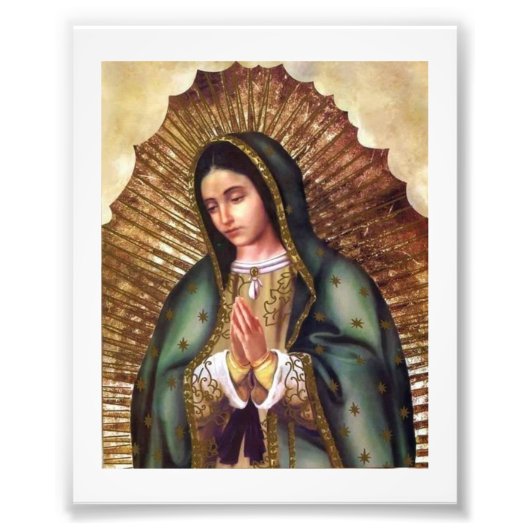 Virgen de Guadalupe Foto Afdruk (Voorkant)