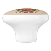 Virgen de Guadalupe Keramische Knop (Zijkant)