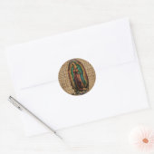 VIRGEN DE GUADALUPE KLEUR  PRODUCTEN RONDE STICKER (Envelop)