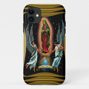 Virgen de Guadalupe (met engelen) iPhone 11 Hoesje