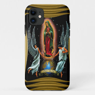 Virgen de Guadalupe (met engelen) iPhone 11 Hoesje