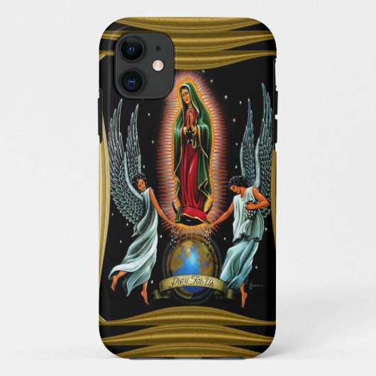 Virgen de Guadalupe (met engelen) Case-Mate iPhone Case (Achterkant)