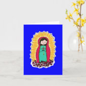 Virgen de Guadalupe Note Kaart (Gele Bloem)
