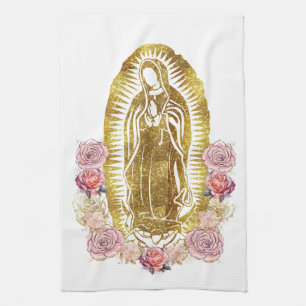 Virgen De Guadalupe op maat Theedoek