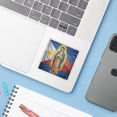 Virgen de Guadalupe - Philippines Sticker (Laptop met iPhone)