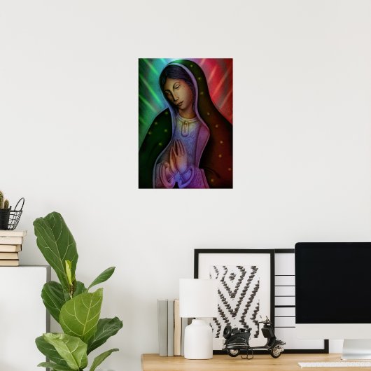 Virgen De Guadalupe Poster (Thuiskantoor)