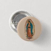 Virgen de Guadalupe Ronde Button 3,2 Cm (Voorkant /achterkant)