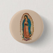 Virgen de Guadalupe Ronde Button 3,2 Cm (Voorkant)