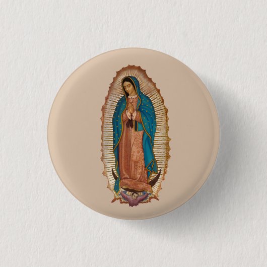 Virgen de Guadalupe Ronde Button 3,2 Cm (Voorkant)