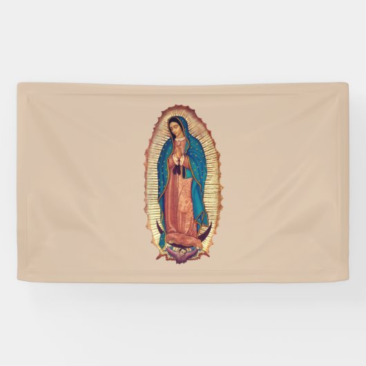 Virgen de Guadalupe Spandoek (Horizontaal)