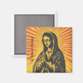 Virgen de Guadalupe Tekening Magneet (Voorkant / Achterkant)