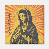 Virgen de Guadalupe Tekening Magneet (Voorkant)