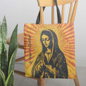 Virgen de Guadalupe Tekening Tote Bag