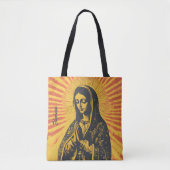Virgen de Guadalupe Tekening Tote Bag (Voorkant)