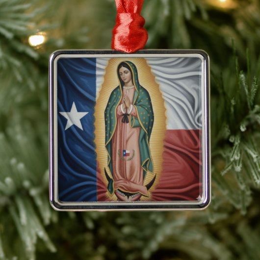 Virgen de Guadalupe - Texas Metalen Ornament (Boom)