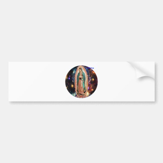 VIRGEN DE GUADALUPE UNIVERSO CUSTOMIZABLES BUMPERSTICKER (Voorkant)