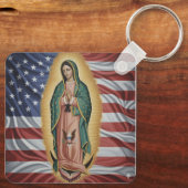 Virgen de Guadalupe - VS Sleutelhanger (Achterkant)
