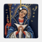Virgen de la Altagracia Keramisch Ornament (Achterkant)