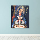 Virgen de la Altagracia Verpakt Canvas Afdruk (Insitu (Houten vloer))