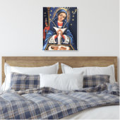 Virgen de la Altagracia Verpakt Canvas Afdruk (Insitu (Slaapkamer))