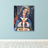 Virgen de la Altagracia Verpakt Canvas Afdruk (Insitu (Houten vloer))