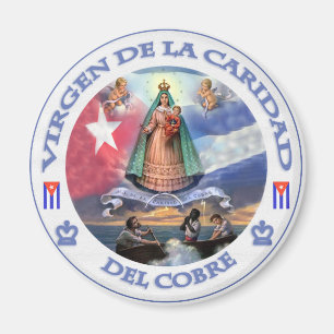 VIRGEN DE LA CARIDAD DEL COBRE CUBAN PATRIOT SAINT MAGNEET