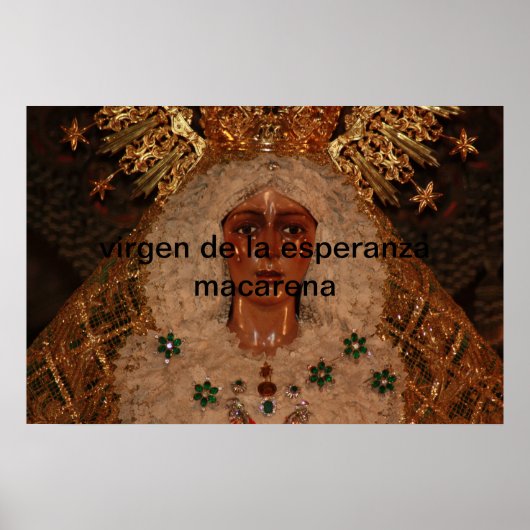 virgen de la esperanza macarena poster (Voorkant)
