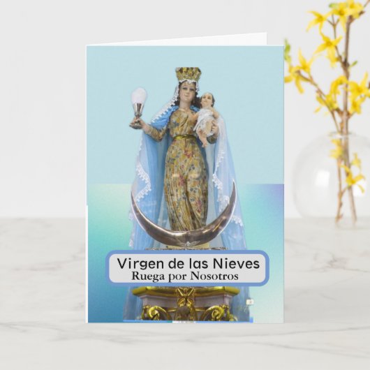 Virgen de las Nieves Kaart (Gele Bloem)