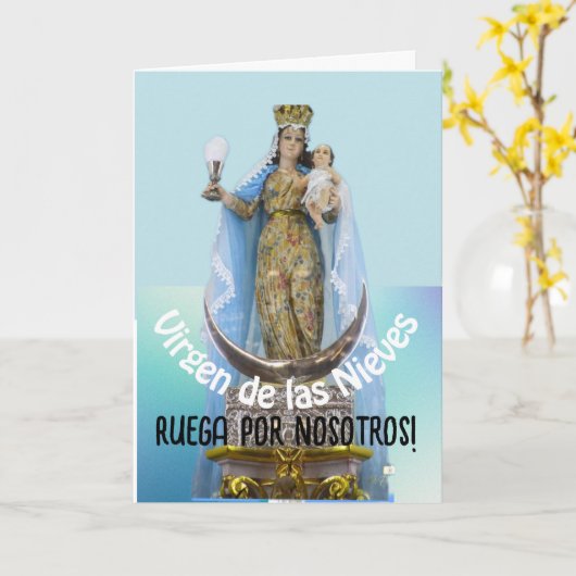 Virgen de las Nieves Kaart (Gele Bloem)