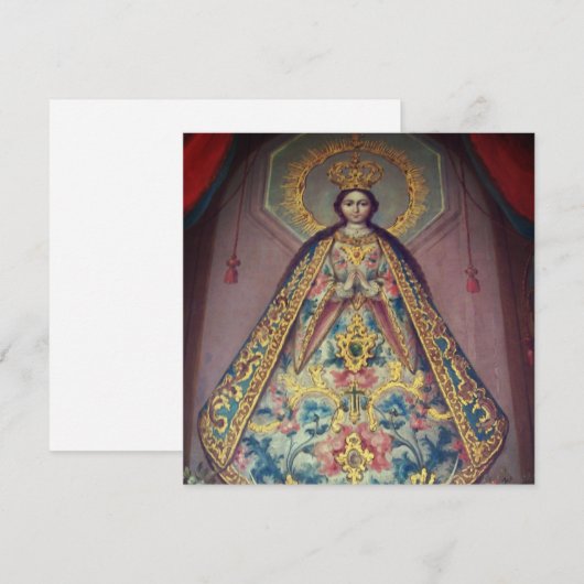 Virgen de Zapopan Feestdagenkaart (Voorkant / Achterkant)
