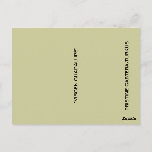 VIRGEN GUADALUPE BRIEFKAART (Achterkant)
