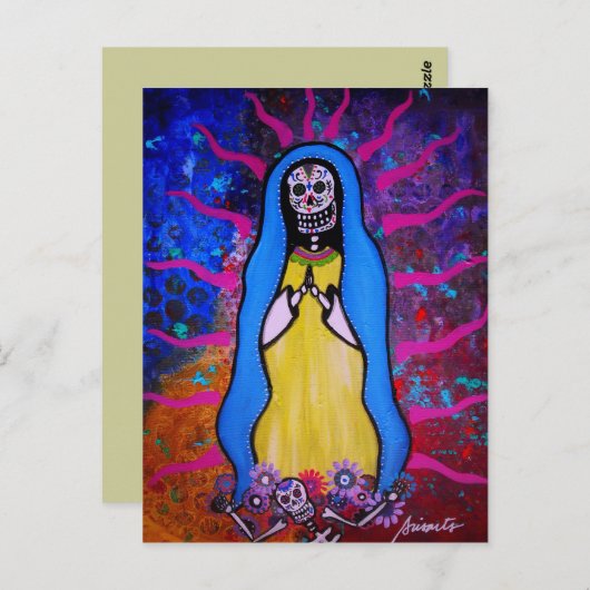 VIRGEN GUADALUPE BRIEFKAART (Voorkant / Achterkant)
