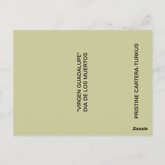 VIRGEN GUADALUPE BRIEFKAART (Achterkant)
