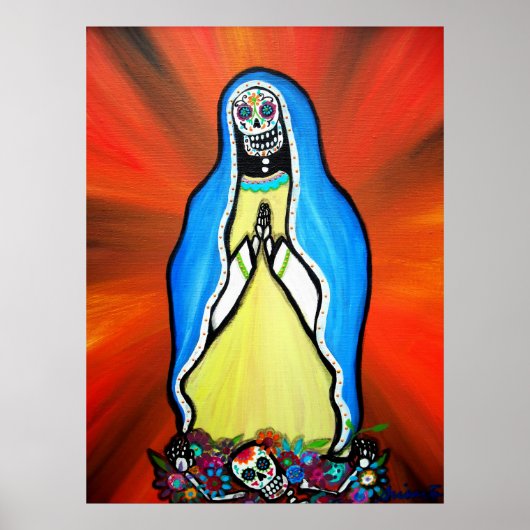 Virgen Guadalupe Dag van het dode Poster (Voorkant)