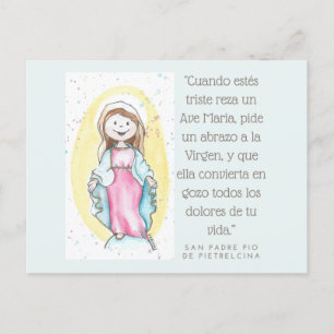 Virgen María Feestdagenkaart