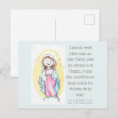Virgen María Feestdagenkaart (Voorkant / Achterkant)
