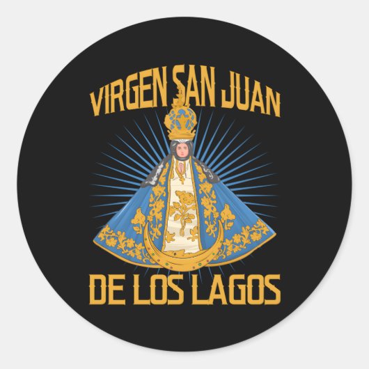 Virgen San Juan De Los Lagos Jalisco Mã©Xico Ronde Sticker (Voorkant)