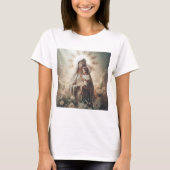 Virgen y Niño: Amor Divino en Serenidad Celestial T-shirt (Voorkant)