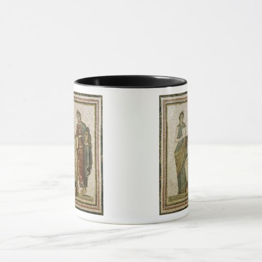 Virgil en de Muses uit Sousse Mok (Midden)