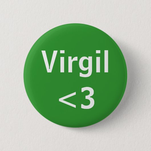 Virgil love ronde button 5,7 cm (Voorkant)
