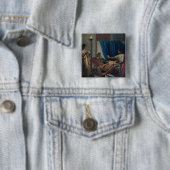 Virgil Reading the Aeneid Vierkante Button 5,1 Cm (In situ)
