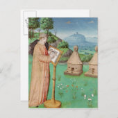 Virgil schrijft het leven van bijen briefkaart (Voorkant / Achterkant)