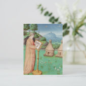 Virgil schrijft het leven van bijen briefkaart (Staand voorkant)