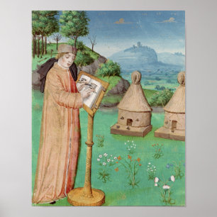 Virgil schrijft het leven van bijen poster