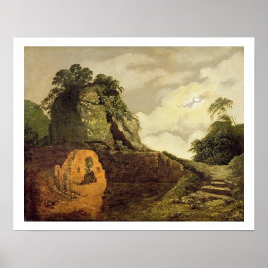 Virgil's Tomb van Moonlight met Silius Italicus, 1 Poster (Voorkant)