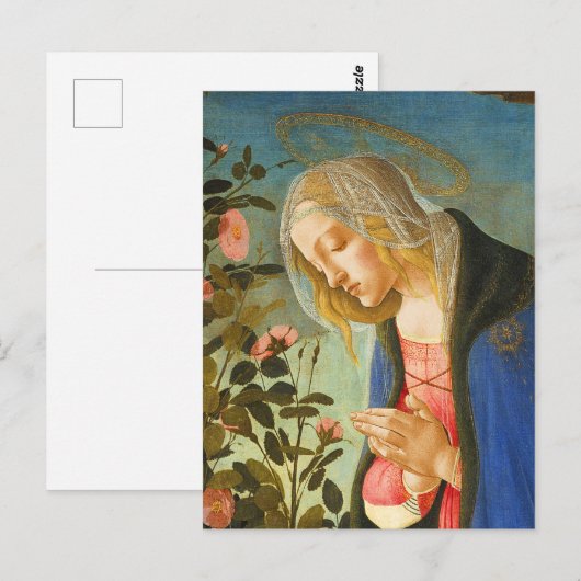 VIRGIN ADORING SLEEPING CHRIST CHILD  BRIEFKAART (Voorkant / Achterkant)