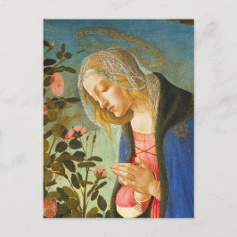 VIRGIN ADORING SLEEPING CHRIST CHILD  BRIEFKAART